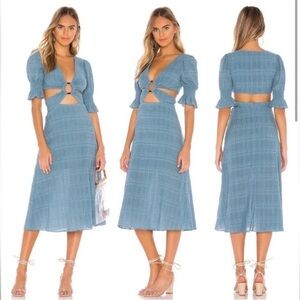 Nanette Midi Dress Revolve Cut Out Small Tularosa